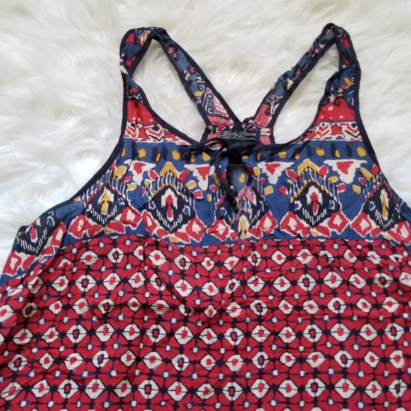Lucky Brand Printed Sleeveless Blouse Medium - Picture 5 of 6
